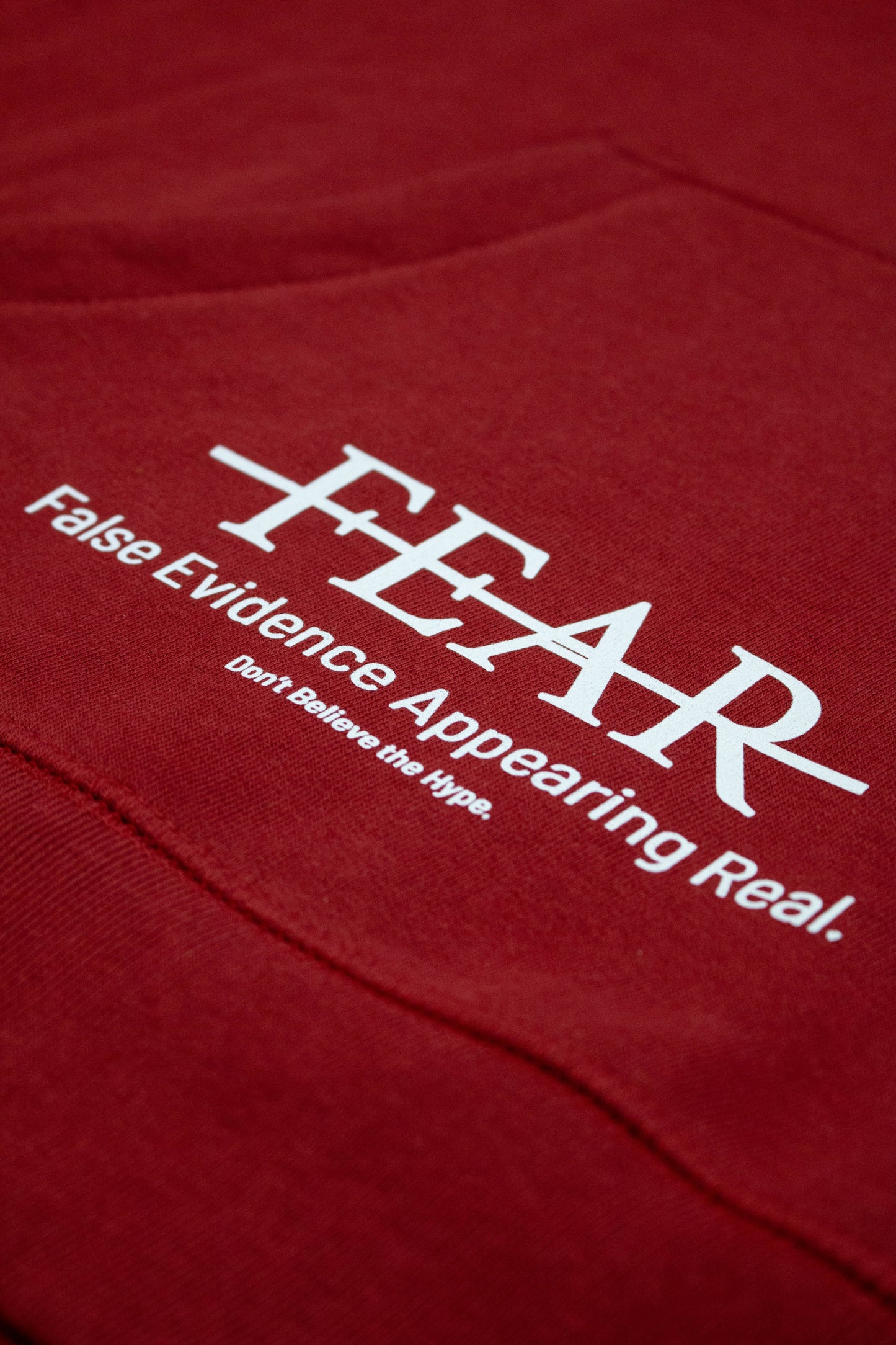 OxBlood Fear Hoodie 100% Organic Cotton Set