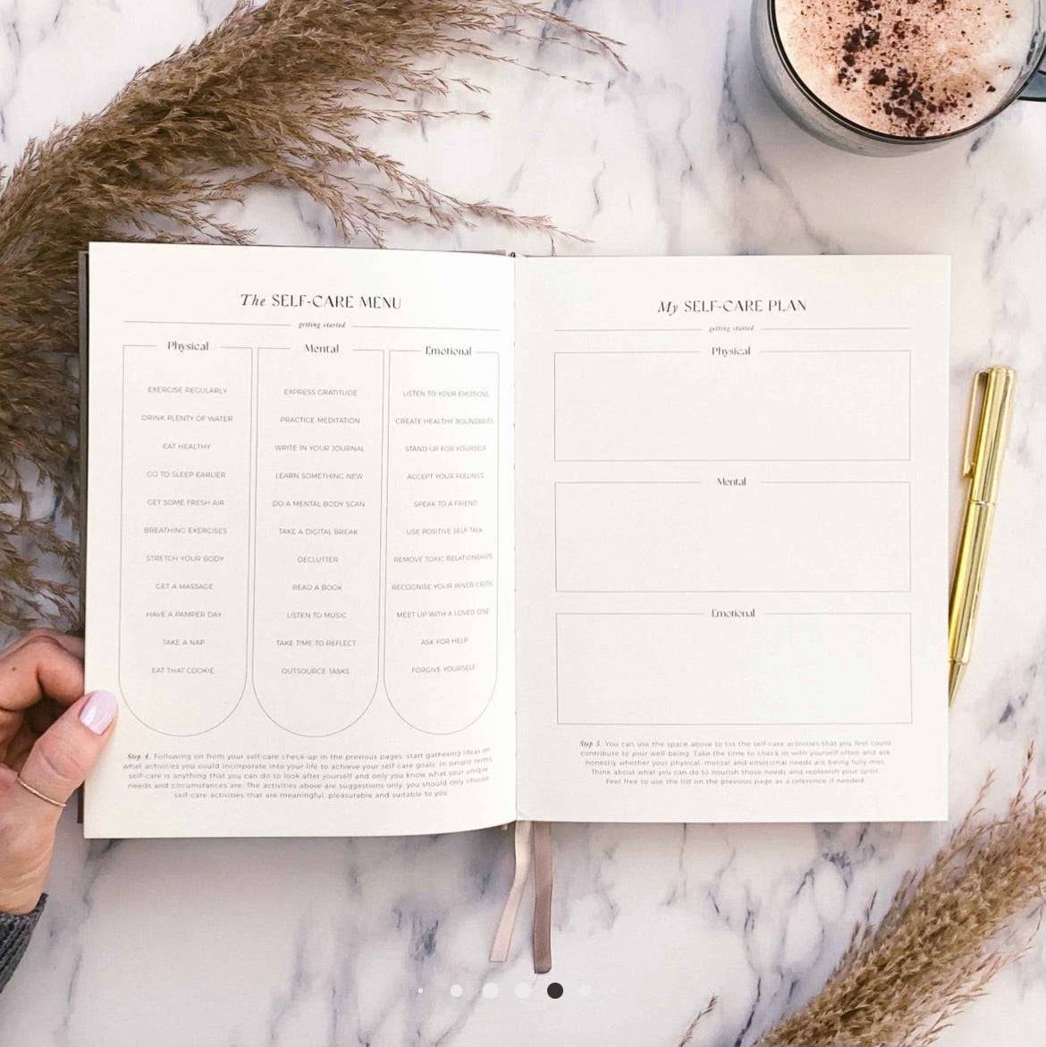 My Daily Self-Care (Black) Gratitude and Reflection Journal