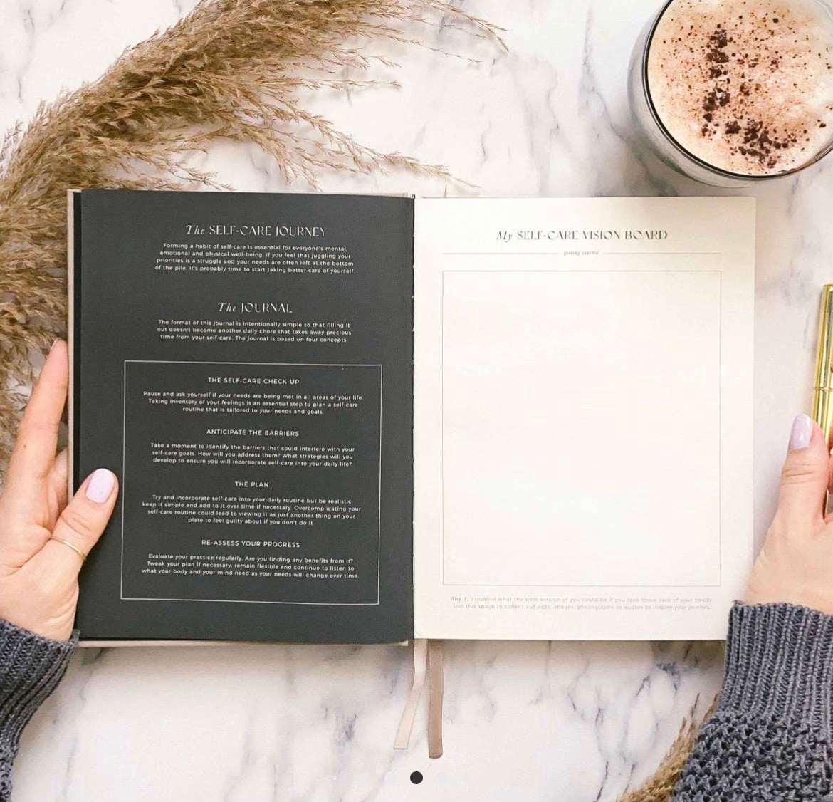 My Daily Self-Care (Black) Gratitude and Reflection Journal