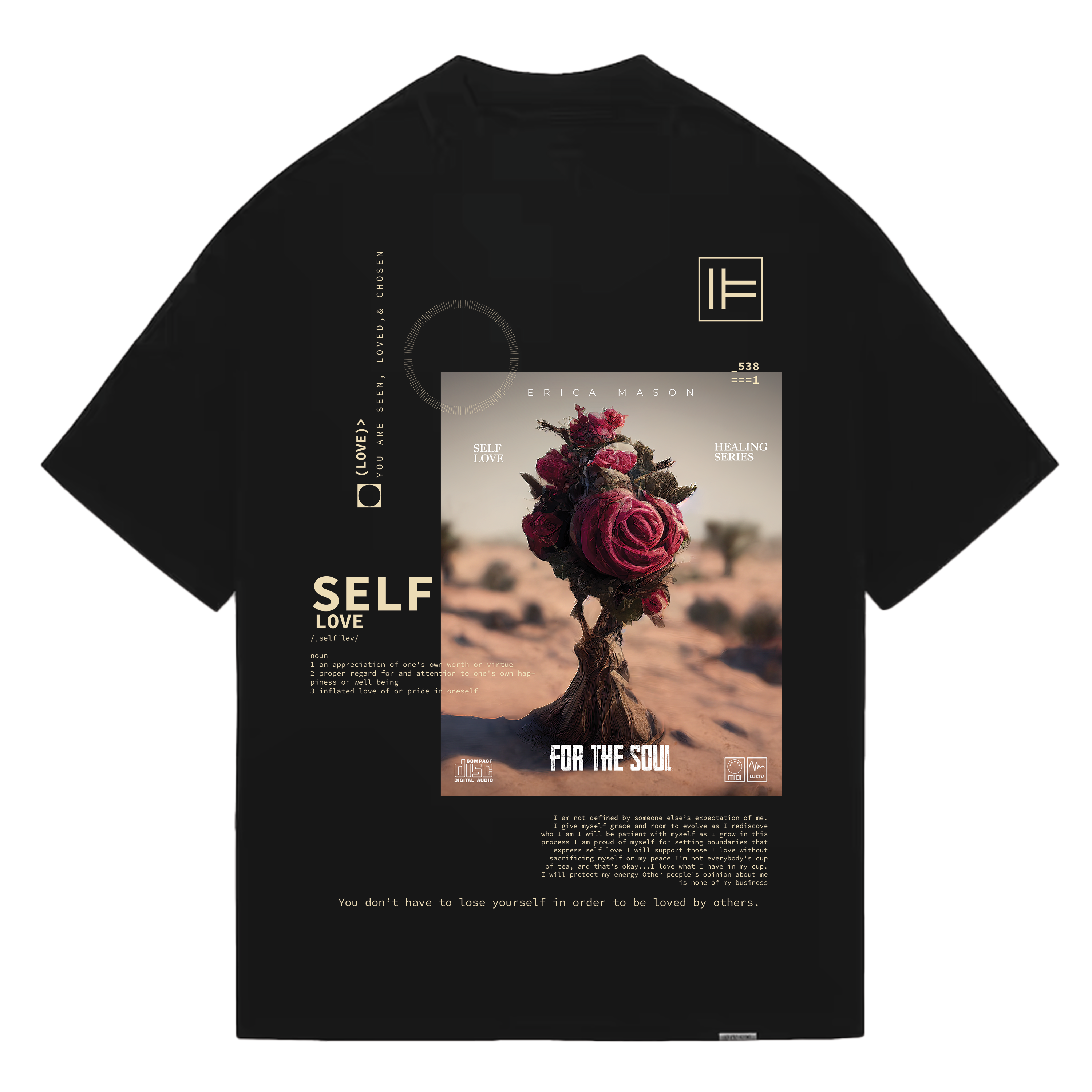 Self Love Tee Black