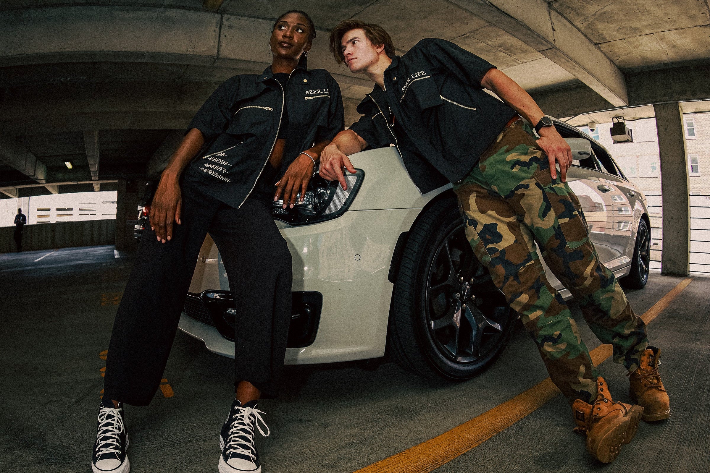 Seek Life Cargo Jacket Black
