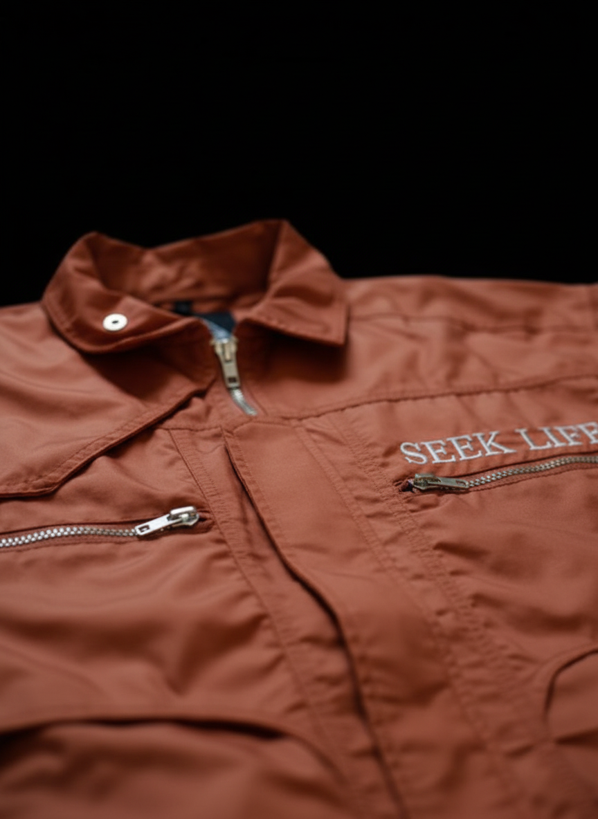 Seek Life Cargo Jacket Orange