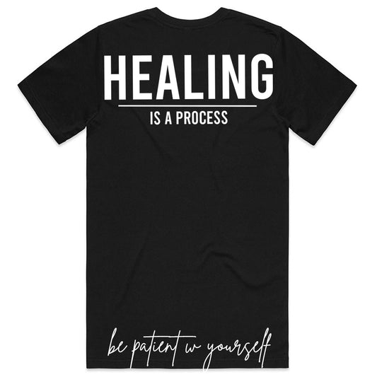 Healing Is A Process Black TSHIRT