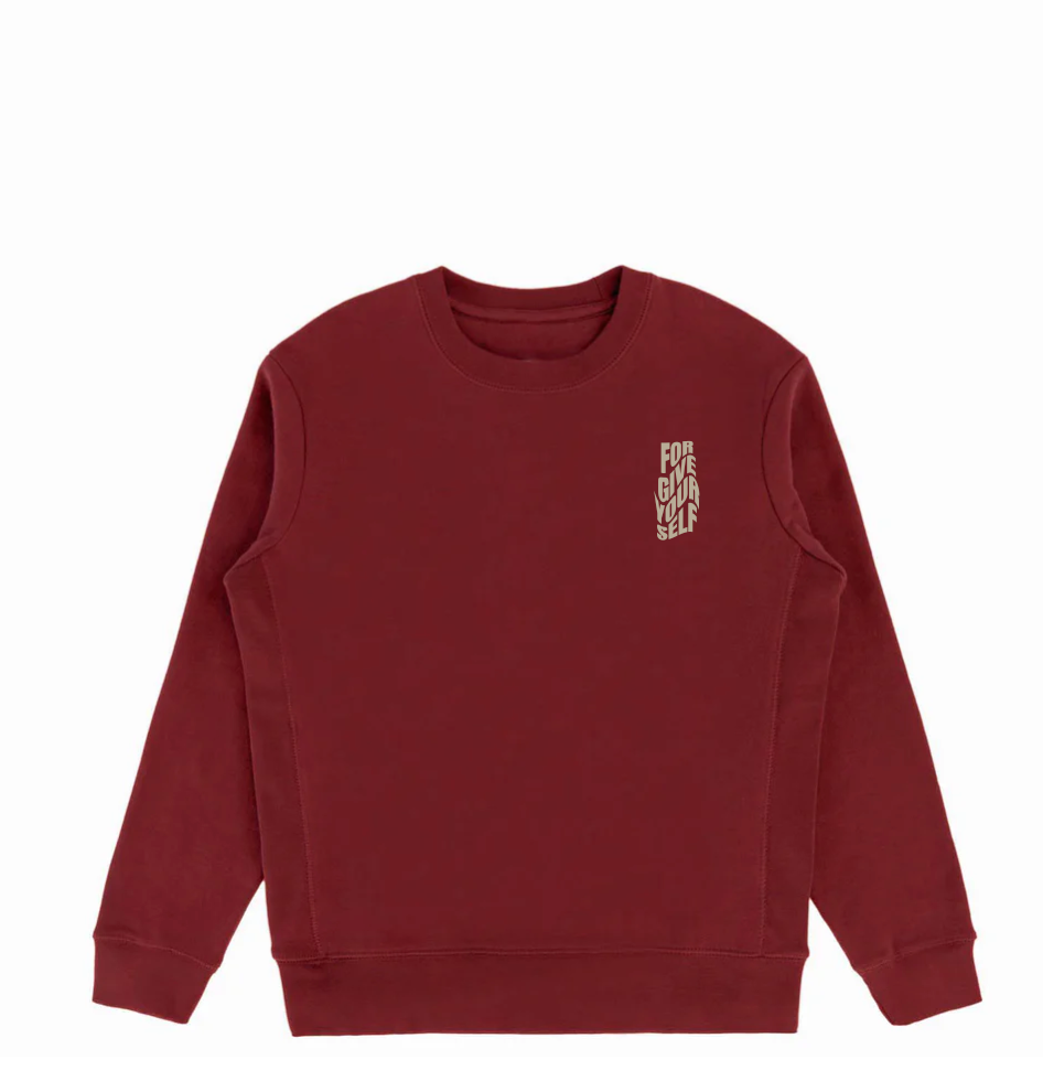 FORGIVE YOURSELF RUBY CREWNECK