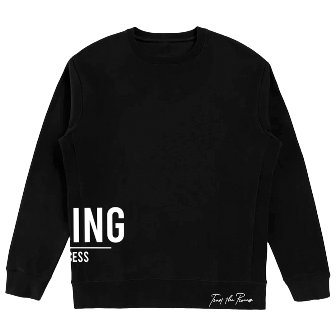 Healing Is A Process Black Sweatshirt