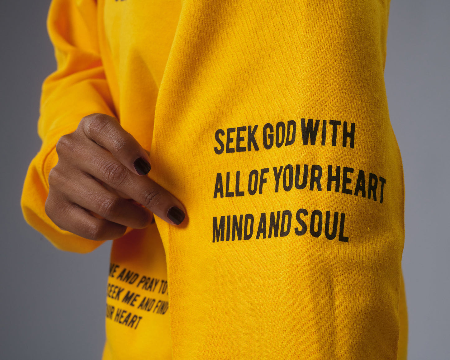 Yellow Seek Life Sweatshirt