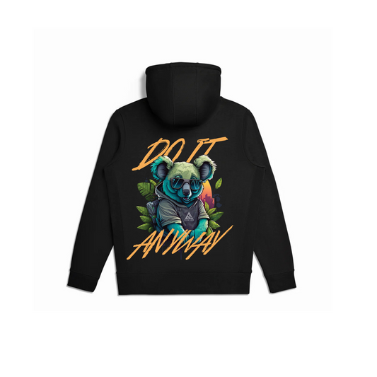 Do It Anyway Black Graphic Hoodie + Jogger Bundle