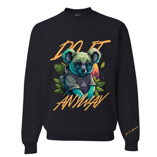 Do It Anyway Graphic Sweatshirt Black