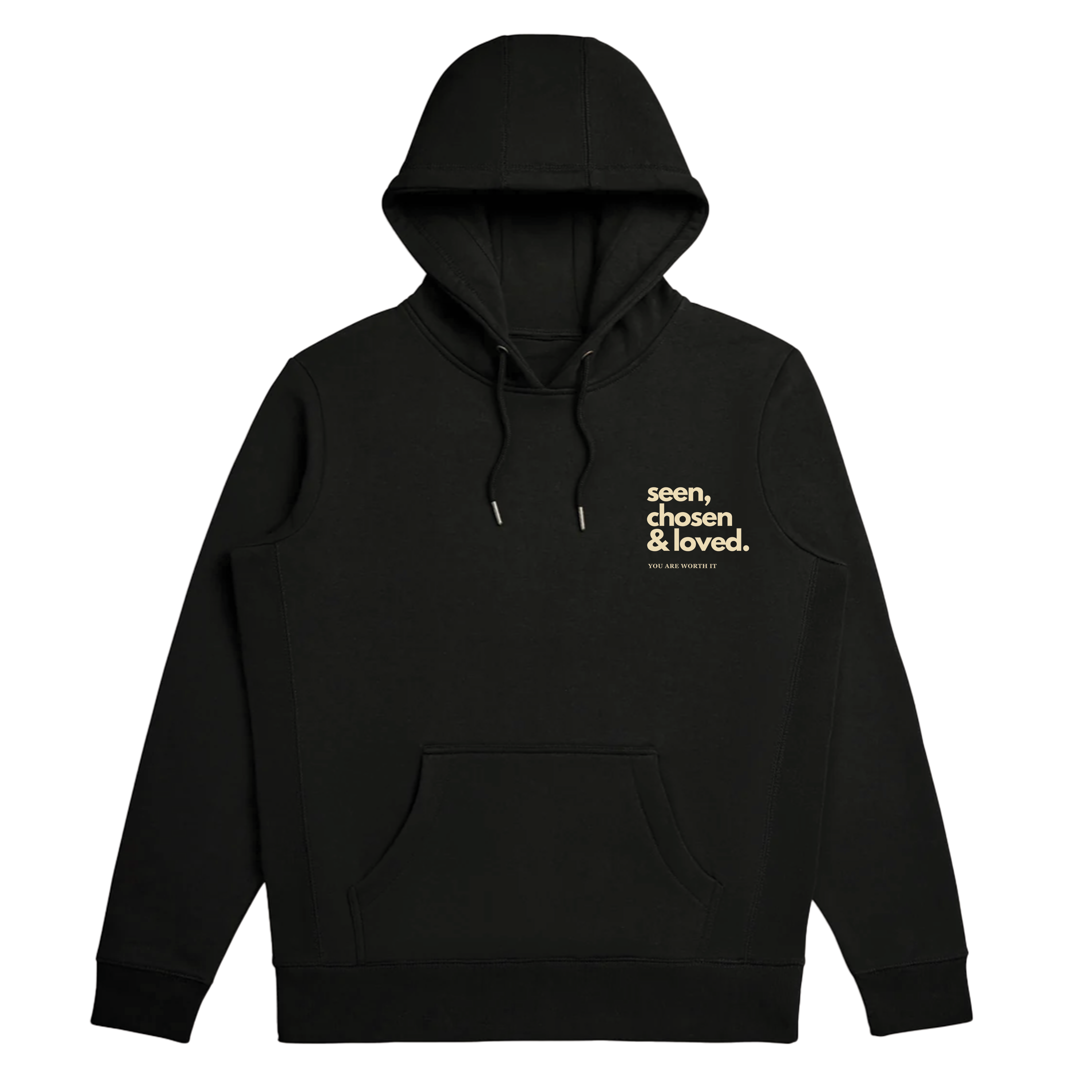 Self Love Black Hoodie