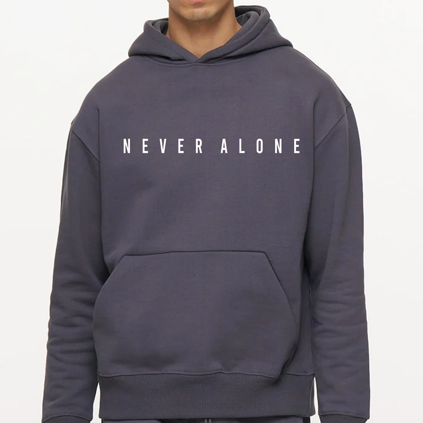Never Alone Jogger Set Charcoal Grey