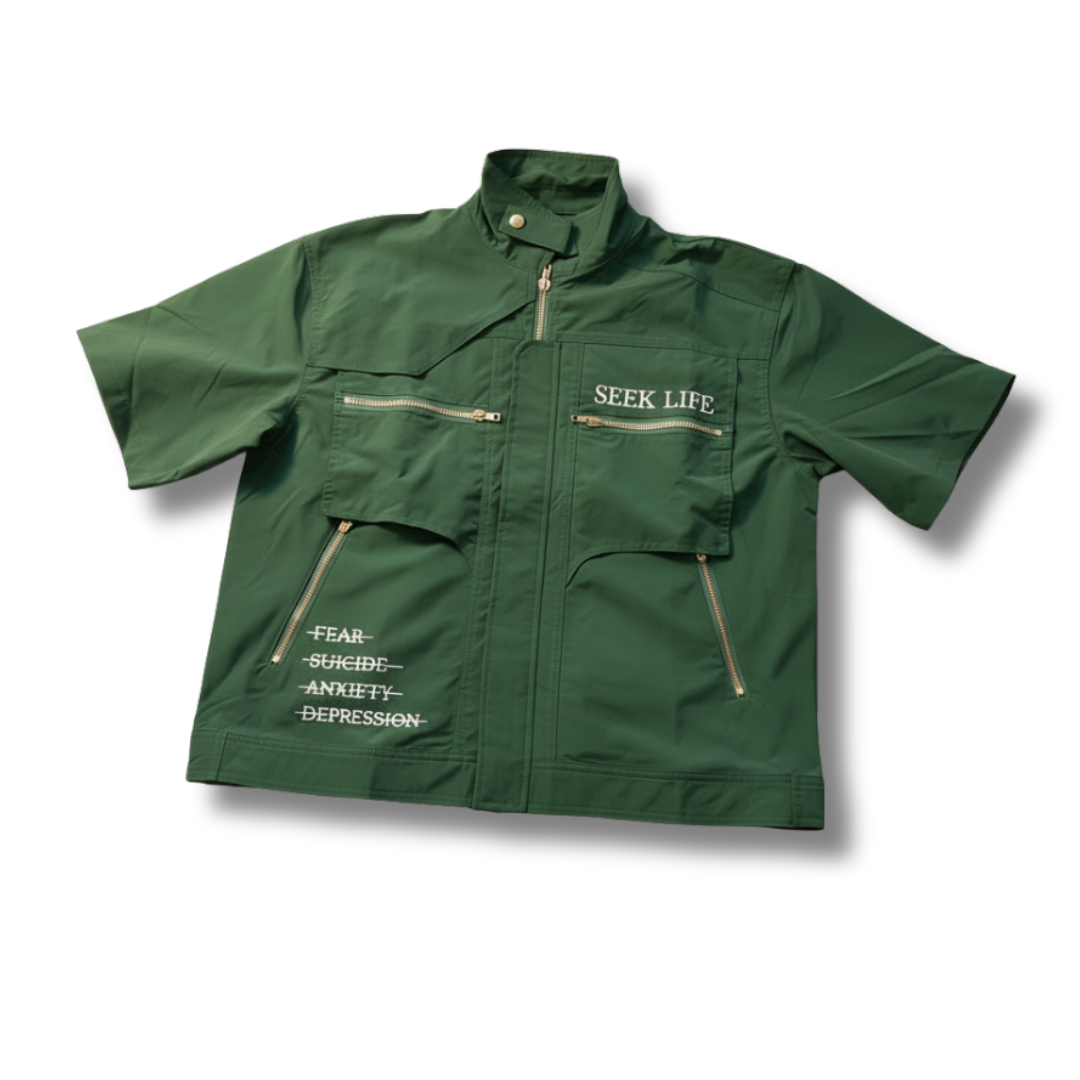 Seek Life Cargo Jacket Green