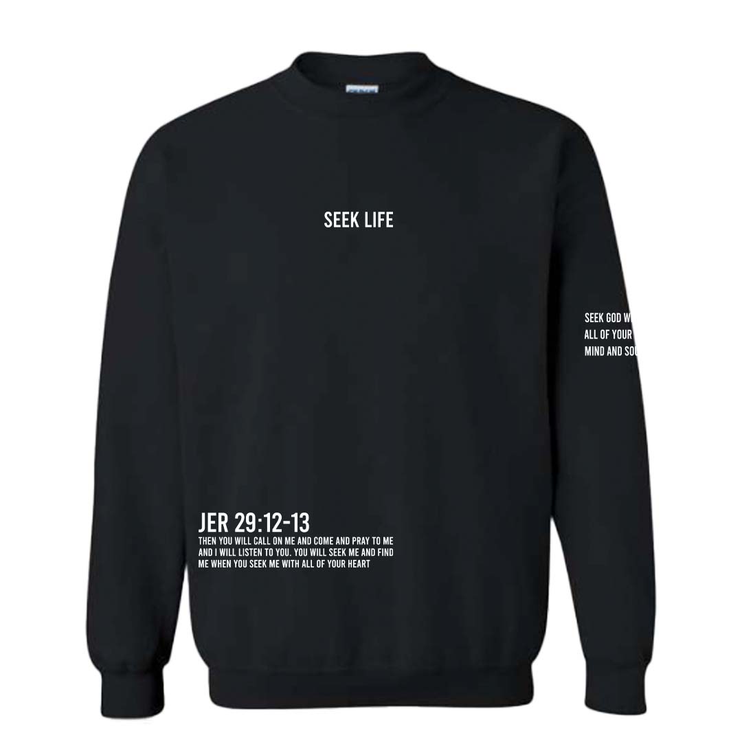 Black Seek Life Sweatshirt