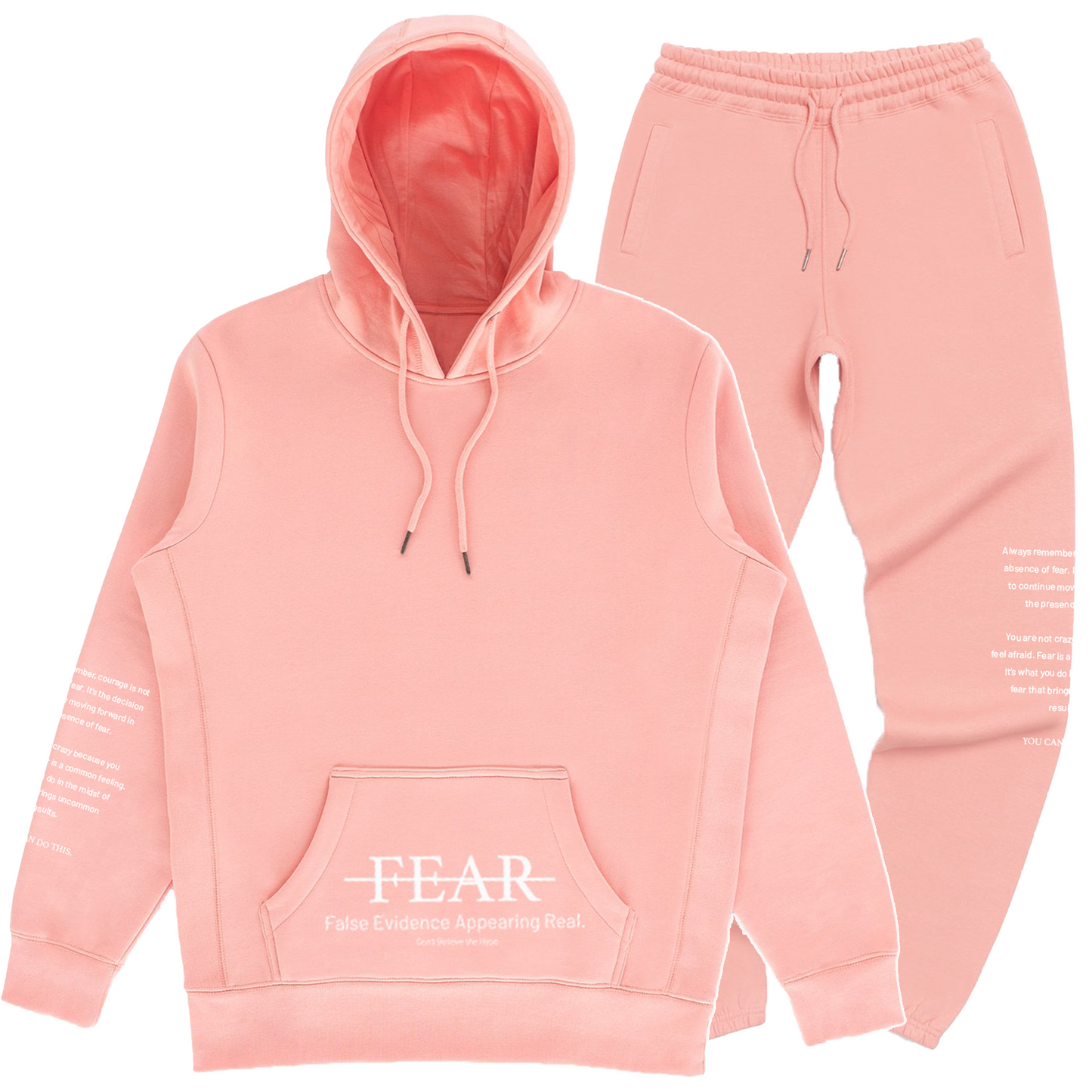 Fear Peach Hoodie 100% Organic Cotton Set