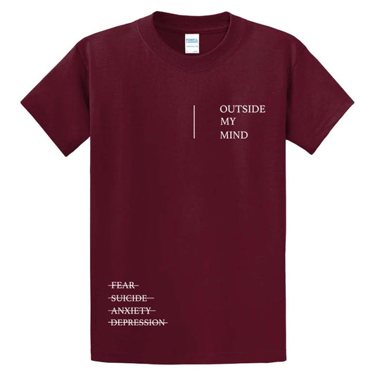 Outside My Mind T-Shirt Maroon