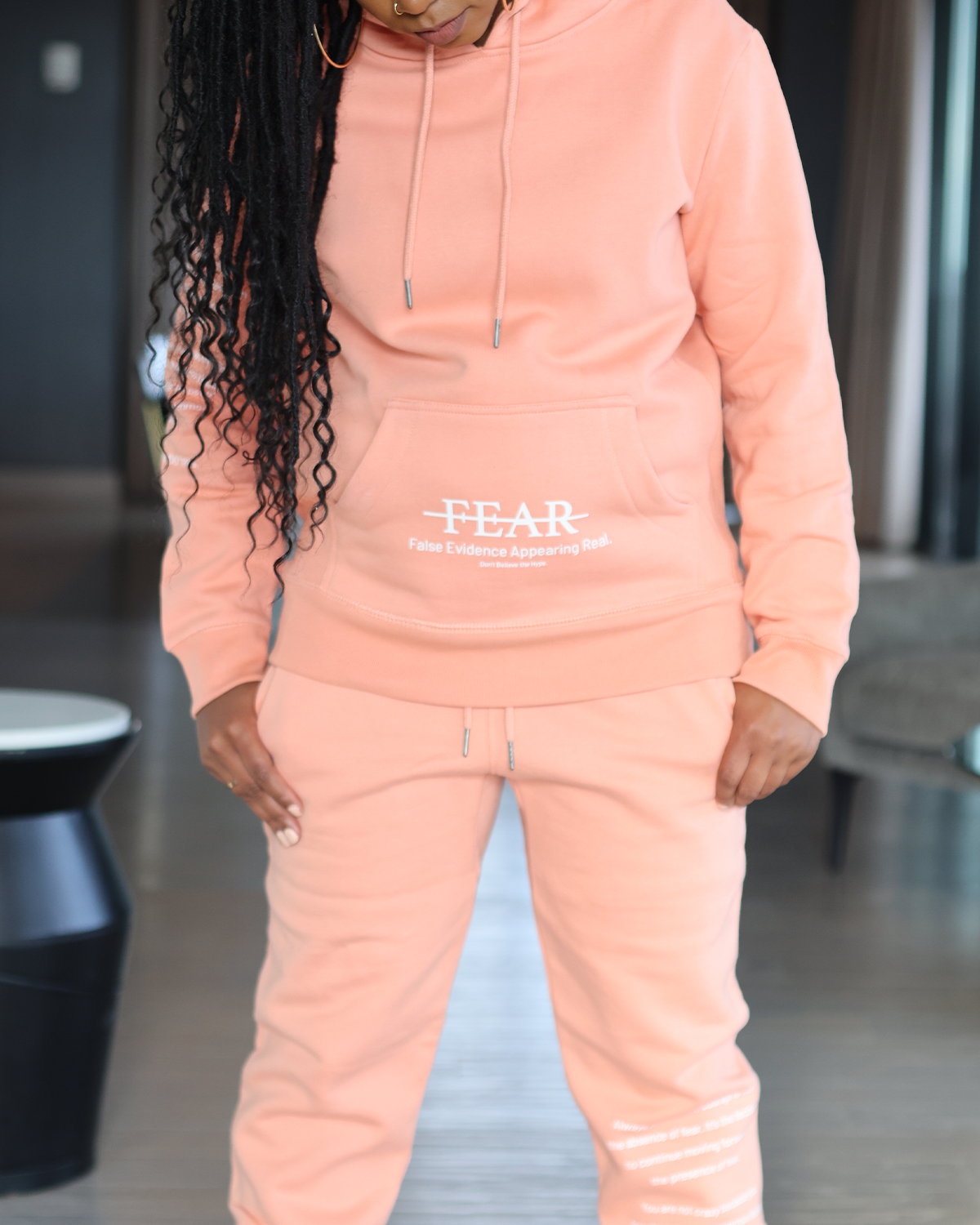 Fear Peach Hoodie 100 Organic Cotton Set
