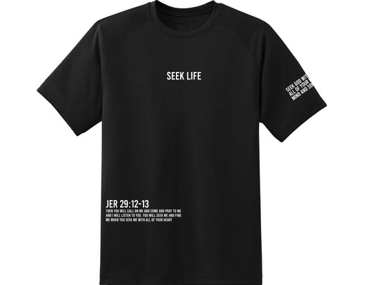 Seek Life T-Shirt Black